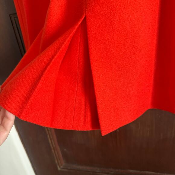 1960s Vintage | GARLAND Orange Wool Straight Column Skirt | Approx Size 4 - Picture 5 of 6
